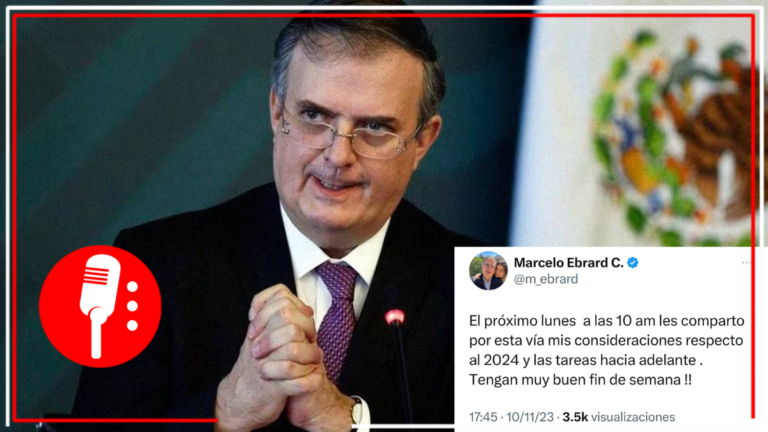 El ex canciller Marcelo Ebrard anunció que será el próximo lunes cuando definirá su posicionamiento respecto a las elecciones de 2024