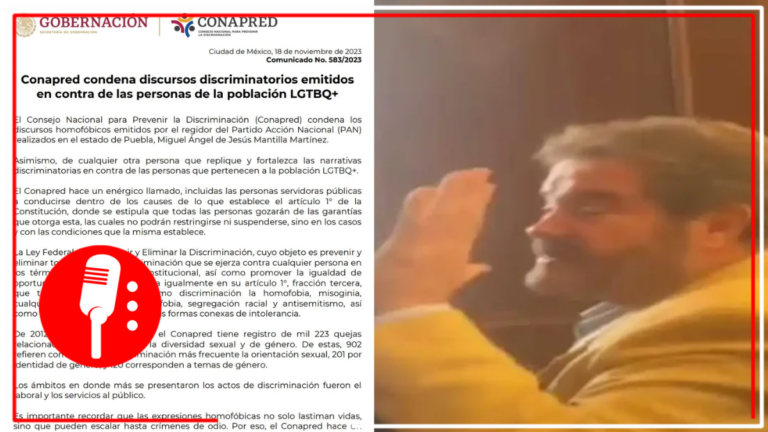 Conapred condena discurso homofóbico emitido por el panista Miguel Ángel de Jesús Mantilla en Puebla