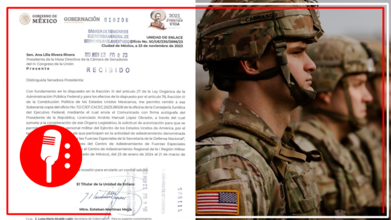 AMLO solicita permiso al Senado para que militares de EUA ingresen a territorio mexicano