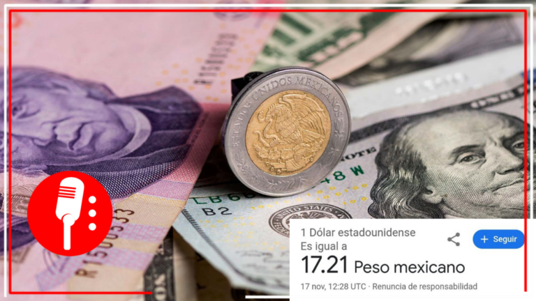 El peso cierra la semana con broche de oro; cotiza en 17.21
