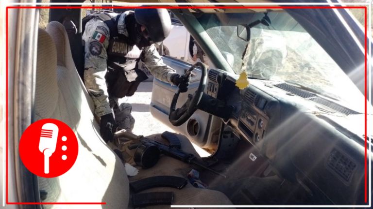 En inmediaciones del desierto del Sásabe, Sonora, GN y Sedena aseguraron armas de fuego