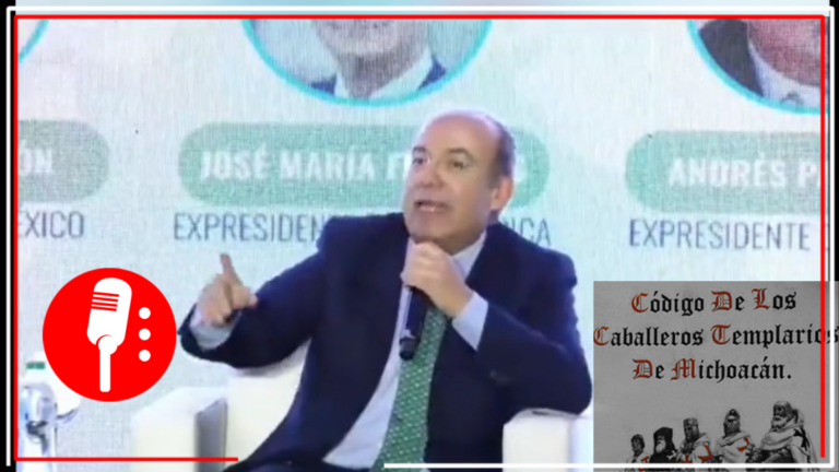 Calderón reconoce que durante su mandato funcionarios de Michoacán tenían nexos con grupos delictivos