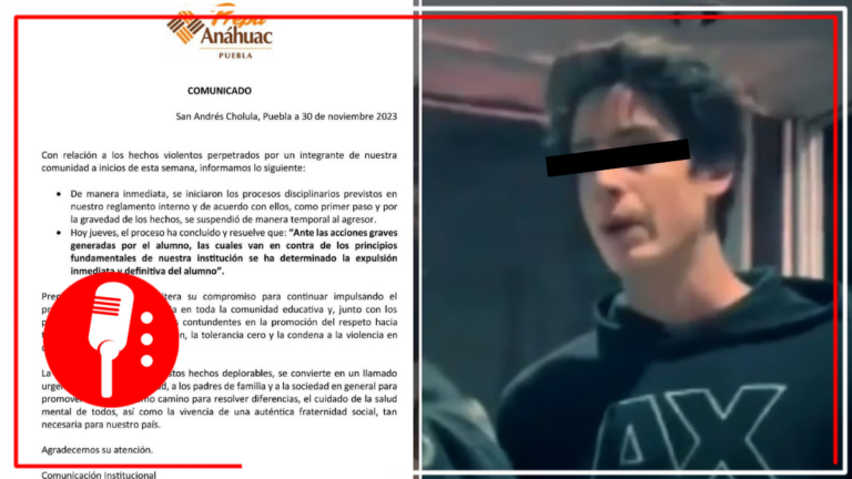 Prepa Anáhuac de Puebla expulsa a alumno que agredió brutalmente a guardia de seguridad