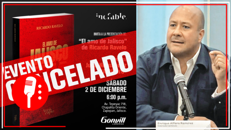 Acusan a Enrique Alfaro de censurar presentación del libro &#8220;El amo de Jalisco&#8221;