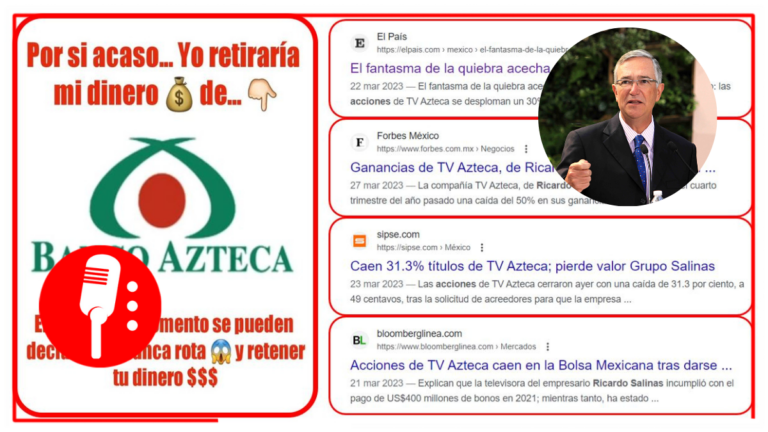 Usuarios de redes recomiendan retirar dinero de Banco Azteca y optar por otras instituciones financieras menos inestables