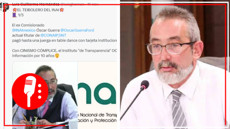 Renuncian secretarios del INAI tras revelarse que gastaban recursos públicos en &#8220;table dance&#8221;