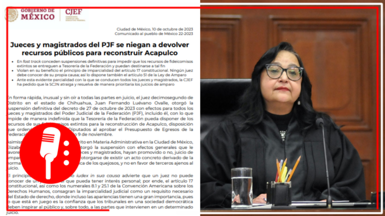 Jueces y magistrados del PJF se niegan a devolver recursos públicos para reconstruir Acapulco