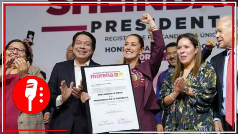 Claudia Sheinbaum recibe constancia como precandidata única de Morena y sus aliados 