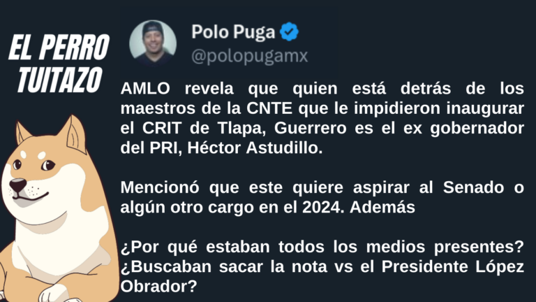 El Perro Tuitazo: Grupo de derecha trata de hacer nota contra AMLO