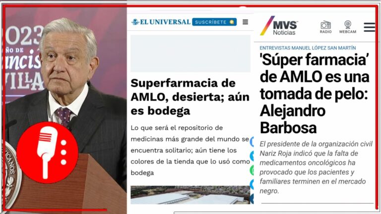 AMLO calla a la oposición, reiteró que la súperfarmacia estará lista a finales de diciembre, invitó a López Dóriga para que vea la existencia de medicamentos (FOTOS Y VIDEOS)