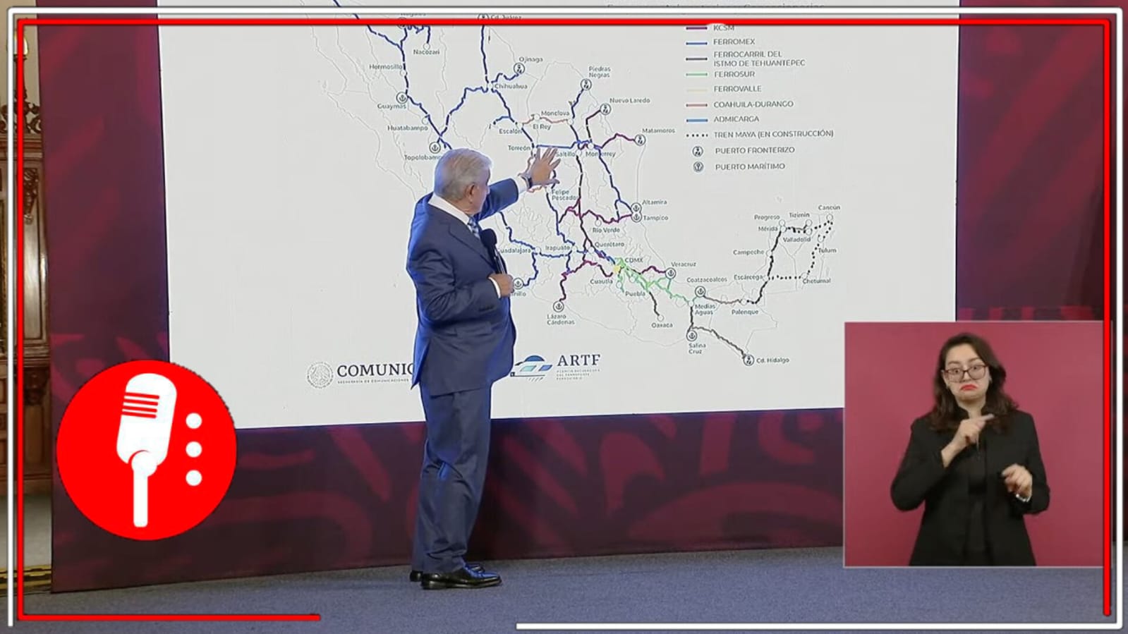 El pueblo de México celebrará la Revolución con un decreto para que regresen los trenes de pasajeros en todo el país; AMLO aclaró que no es una expropiación ya que las vías son del Estado