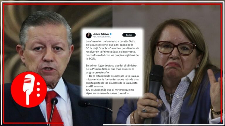 Arturo Zaldívar desmiente a la ministra Loretta Ortiz y aclara que no dejó pendientes en la SCJN, sino que fue el que más asuntos atendió