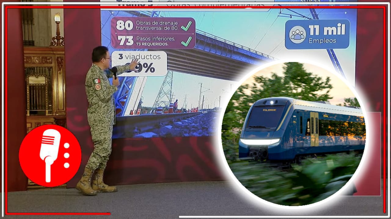 A pocas semanas de su inauguración, el Tramo 3 del Tren Maya está casi terminado para impulsar el turismo en Campeche y Yucatán (VIDEO)