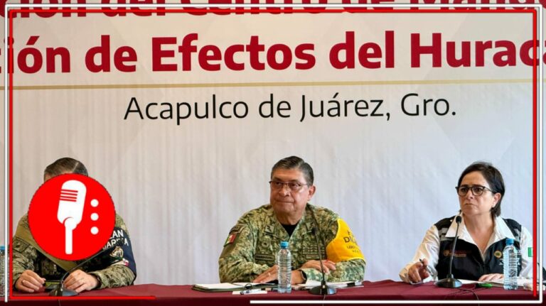 Gobierno de México presenta avances en la ayuda para las personas afectadas por “Otis” 