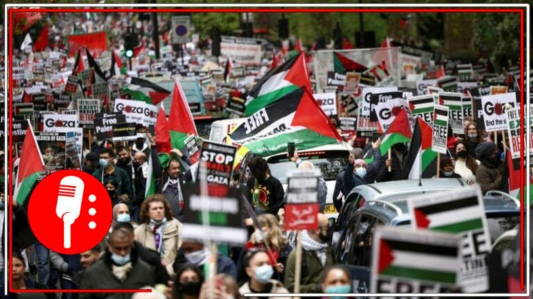 Movilizaciones en el mundo en apoyo a Palestina piden cese a la ofensiva israelí en Gaza 