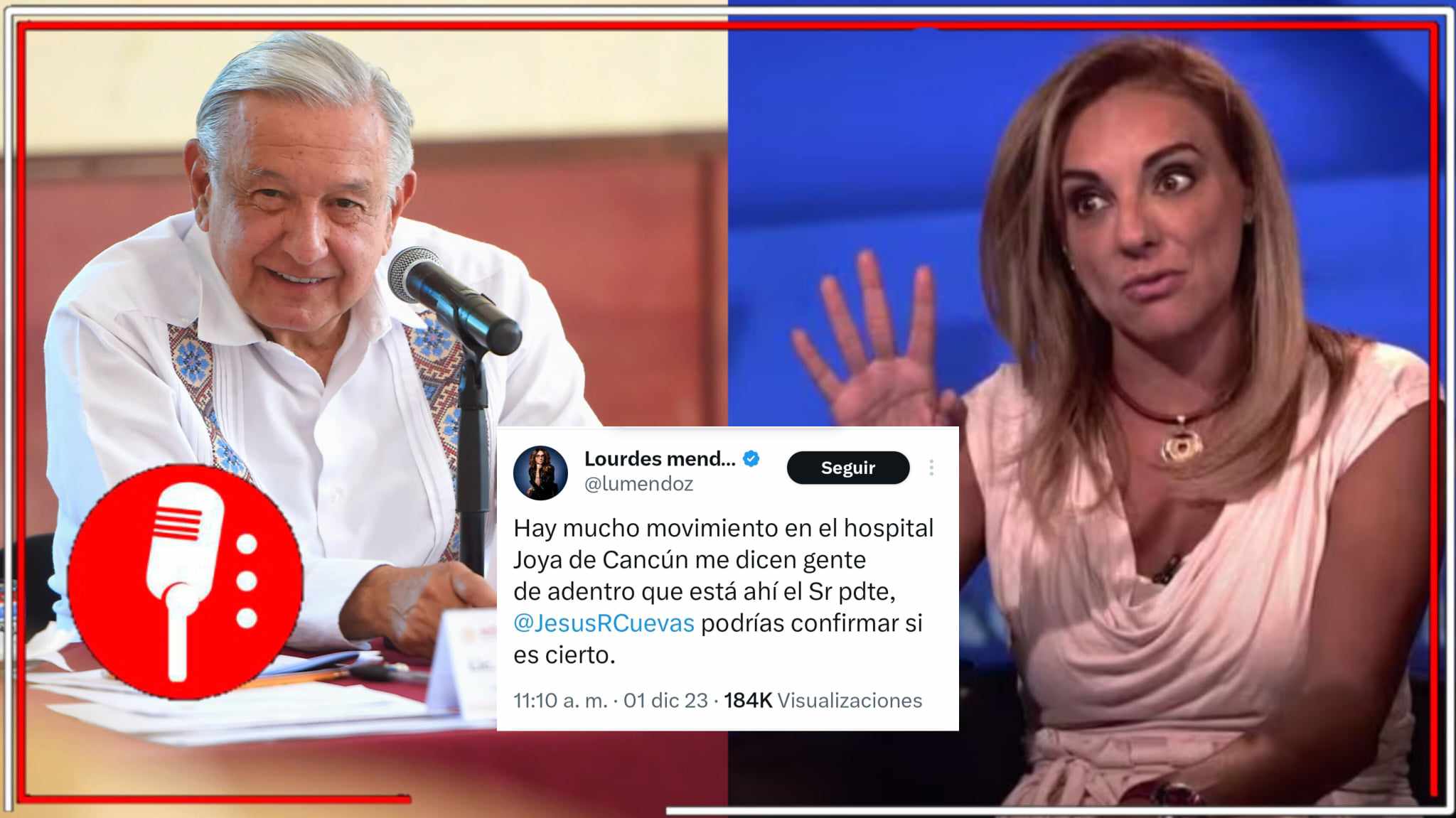 La oposición ya no sabe hacer periodismo; de nuevo desmienten a Lourdes Mendoza por afirmar que AMLO estaba hospitalizado basándose en suposiciones, en redes destacan su falta de profesionalismo (FOTOS Y VIDEO)