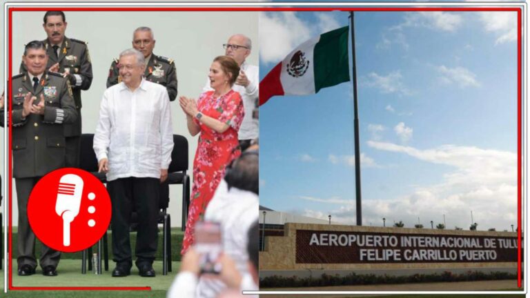AMLO realizó la develación de la placa conmemorativa de la inauguración del Aeropuerto Internacional Felipe Carrillo Puerto (VIDEOS)