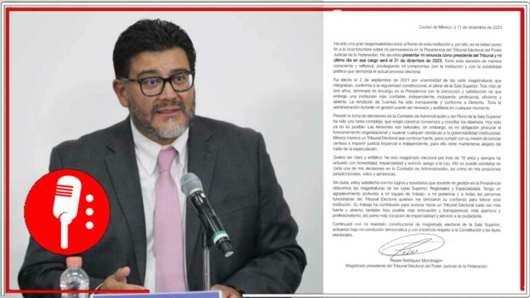 El titular del Tribunal Electoral del Poder Judicial de la Federación, emitió un comunicado en donde anuncia su renuncia del próximo 31 de diciembre, el aliado de Calderón difundió un comunicado (FOTOS)