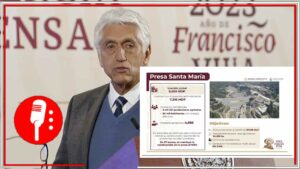 El titular de CONAGUA informó acerca de las mejoras que ha generado la Presa Santa María (FOTOS Y VIDEOS)