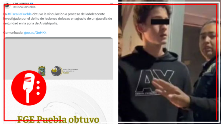 Vinculan a proceso a joven que agredió brutalmente a un guardia de seguridad en Lomas de Angelópolis, Puebla