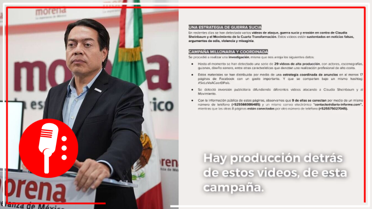 Mario Delgado denuncia guerra sucia orquestada por la derecha en contra de la 4T y Claudia Sheinbaum