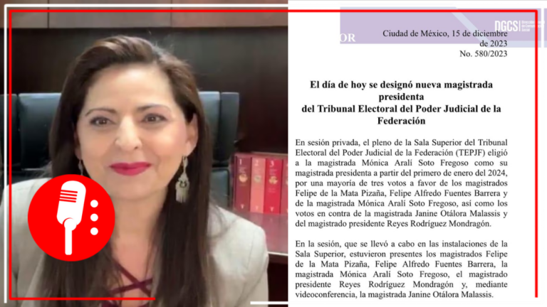 TEPJF nombra a Mónica Soto su nueva presidenta