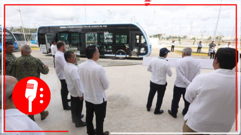 Mauricio Vila y AMLO inauguran la primera ruta del Ie-tram en Yucatán