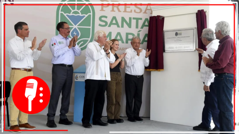 Inaugura AMLO presa Santa María en Sinaloa