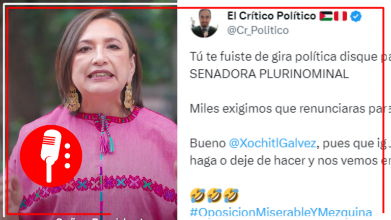 Xóchitl Gálvez le exige al presidente López Obrador ponerse a trabajar y la tunden en redes; aseguran que &#8220;tener tráfico de influencias tampoco es laborar&#8221;