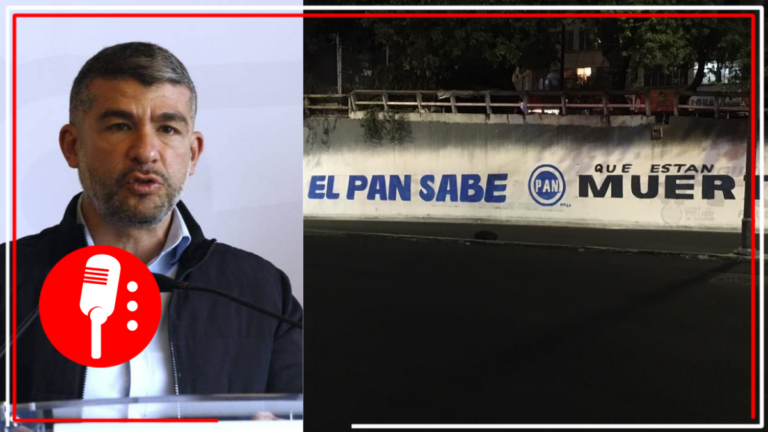 Vecinos de la Miguel Hidalgo pintan bardas del PAN para expresar su descontento a la gestión del panista, Tabe