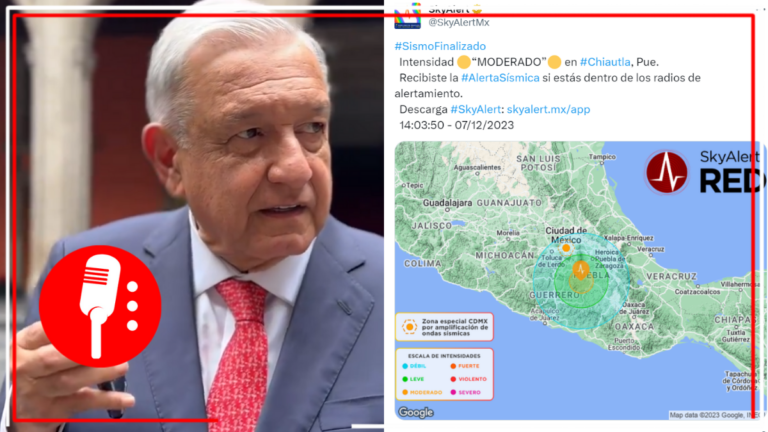 No se reportan daños tras sismo de 5.8 con epicentro al sur de Chiautla, Puebla: AMLO (VIDEO)