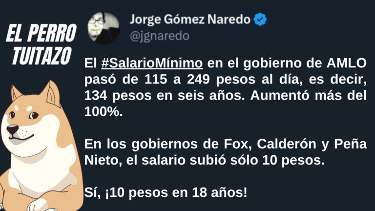 El Perro Tuitazo: AMLO anuncia nuevo aumento al salario mínimo