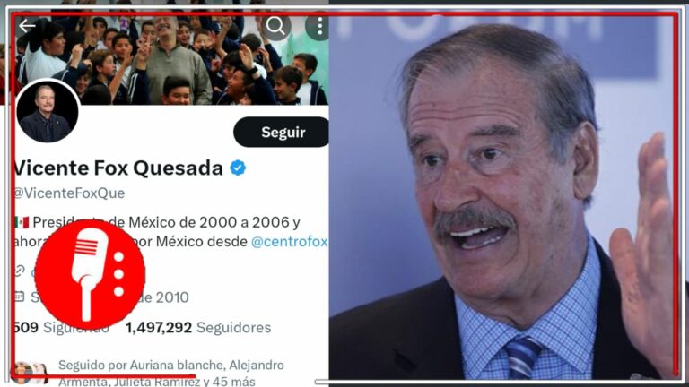 Reactivan cuenta de Vicente Fox en X, tras suspensión por violencia contra Mariana Rodríguez
