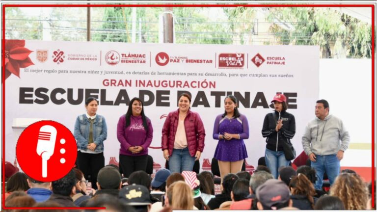 El arte y el deporte forman mejores personas: Berenice Hernández, alcaldesa de Tláhuac, inaugura escuela de patinaje (FOTOS)