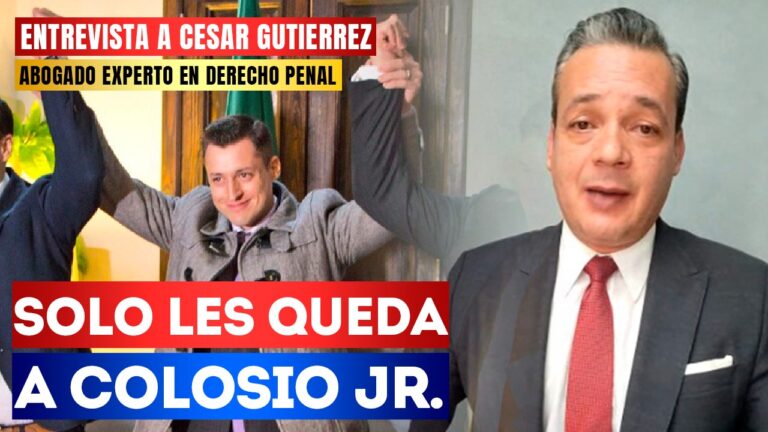 #Entrevista | Solo les queda Colosio JR: El abogado penalista César Gutiérrez expresó que el único que queda para ser candidato de MC es Luis Donaldo Colosio Jr.