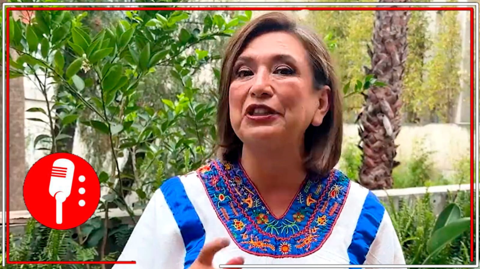 Con total descaro, la panista Xóchitl Gálvez trata de justificar que sus hijos trabajen con ella en su precampaña