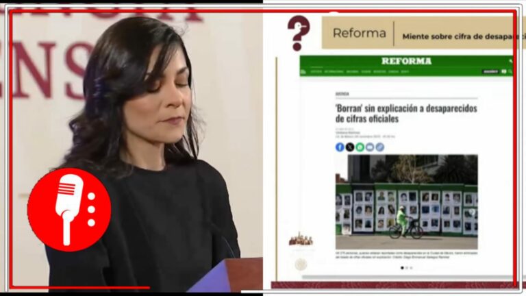 Falso que AMLO fue a funeral de la madre de “El Chapo” o que se hayan borrado registros de desaparecidos, desmiente Liz Vilchis (VIDEO)