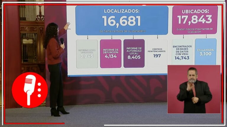 No se ha borrado ni se borrará ningún registro: Luisa Alcalde detalla estrategia de localización de personas desaparecidas (VIDEO)