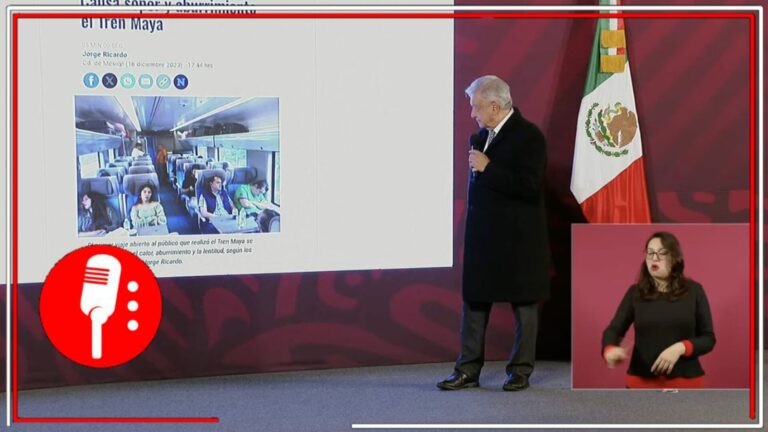 Es un transporte que relaja: AMLO responde al Reforma, que aseguró que los pasajeros del Tren Maya estaban aburridos y acalorados en el viaje inaugural (VIDEO)
