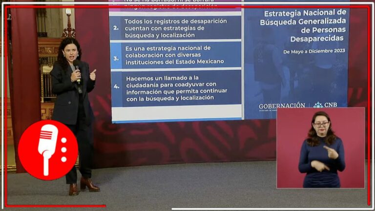 Todos los registros de desaparición tienen estrategia de búsqueda y localización: Luisa María Alcalde desmiente que se borren registros (VIDEOS)