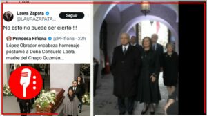 Falso que AMLO acudió al funeral de la mamá de “El Chapo”; las imágenes difundidas en redes son del funeral de Miguel Barbosa y de su visita a Chile