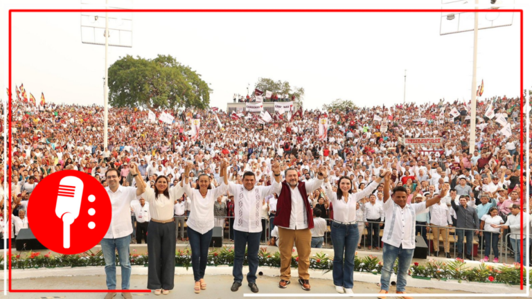 Cientos de simpatizantes de la 4T acompañan a Javier May en su cierre de precampaña en Tabasco
