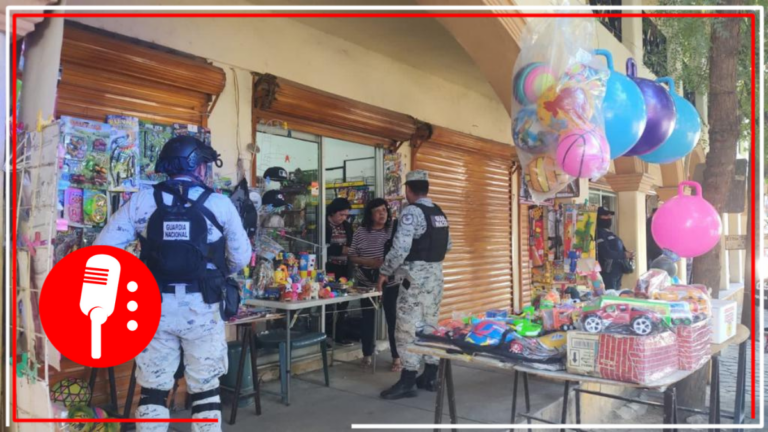 Por Día de Reyes, la Guardia Nacional mantiene recorridos de seguridad y vigilancia en zonas comerciales