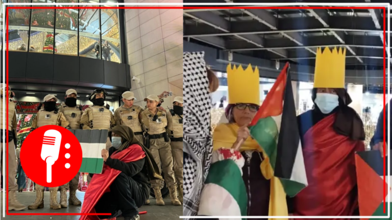 &#8220;No es una guerra, es genocidio&#8221;: Personas protestan en Mítikah contra Israel por lo que sucede en Gaza