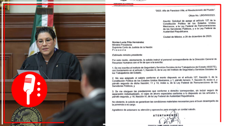 Lenia Batres solicita a la Corte que su remuneración como ministra no exceda lo que determina la Constitución