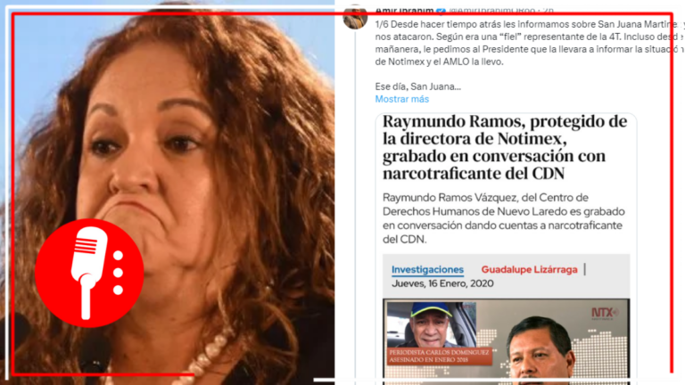 Periodista recuerda que Sanjuana Martínez, de la extinta Notimex, protegió a Raymundo Ramos, quien tenían vínculos con el Cártel del Noroeste