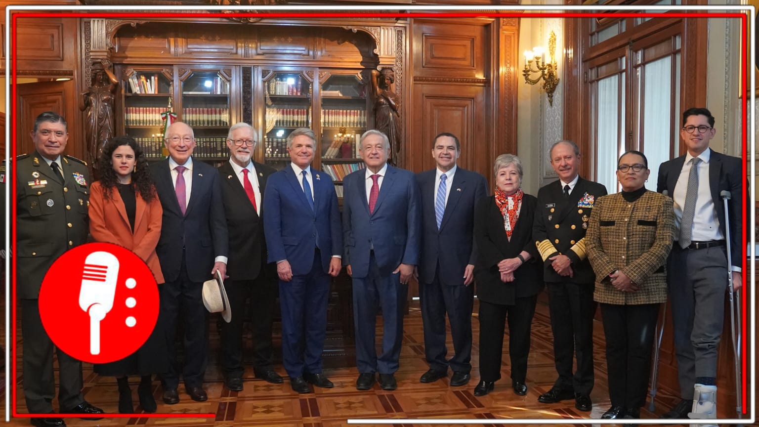 AMLO se reúne en Palacio Nacional con congresistas de Estados Unidos para hablar sobre migración y cooperación para el desarrollo