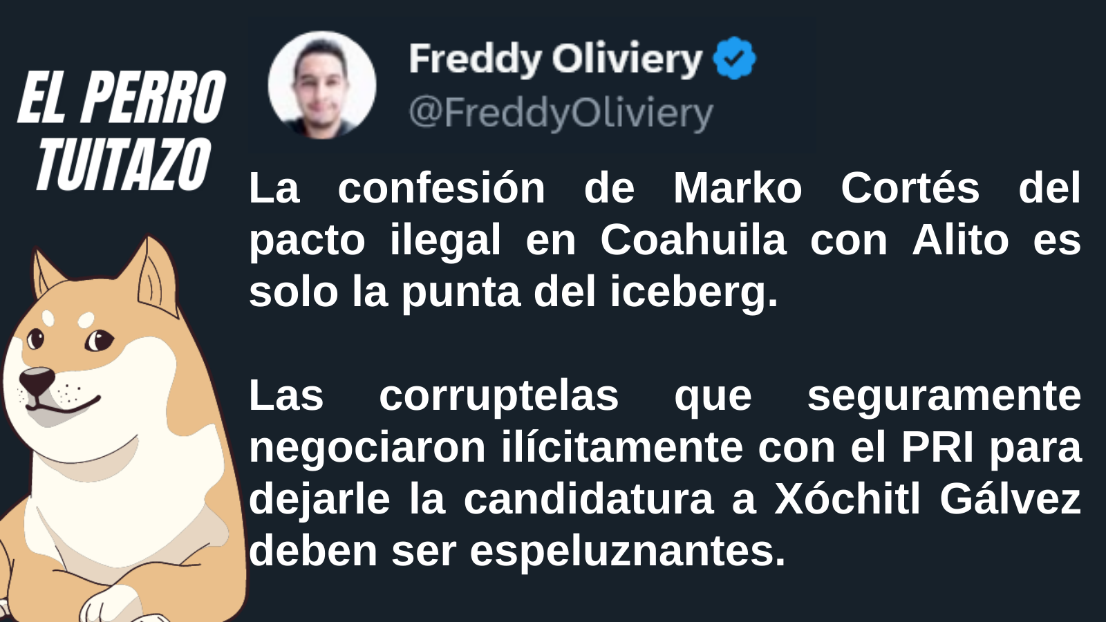 El Perro Tuitazo: Corrupción del PRIAN en Coahuila es la punta del iceberg