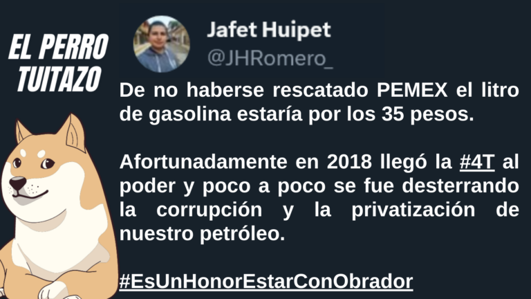 El Perro Tuitazo: la 4t desterró la corrupción de Pemex