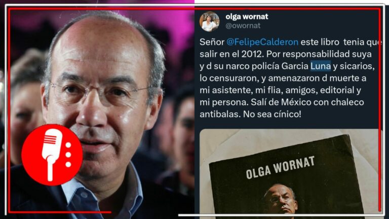 “Salí de México con chaleco antibalas”: La escritora Olga Wornat narra que recibió amenazas para que su libro “Felipe, el oscuro”, no fuera publicado durante el sexenio de Calderón